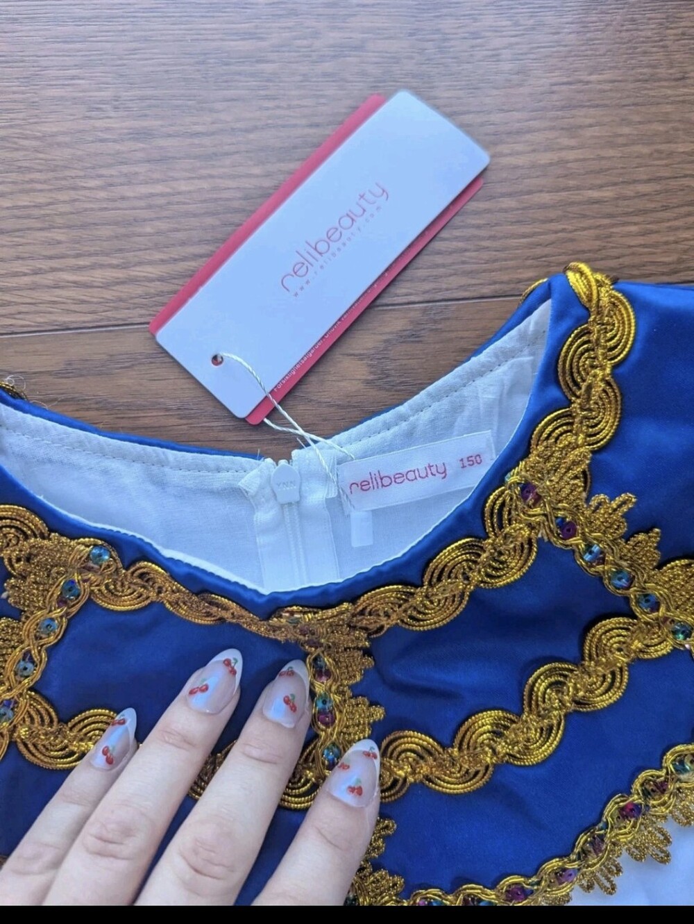 ReliBeauty Egyptian Queen Cleopatra 3 Piece Costume Girls Size 150 10 / 12 NWT - Picture 7 of 13